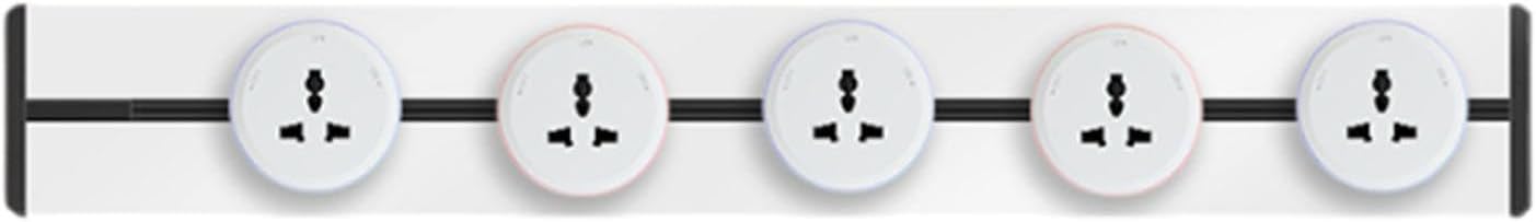 Track Socket Guide Rail Wall-Mounted Mobile Socket Household Appliance Power 8000W Standard Track Socket,White-100CM