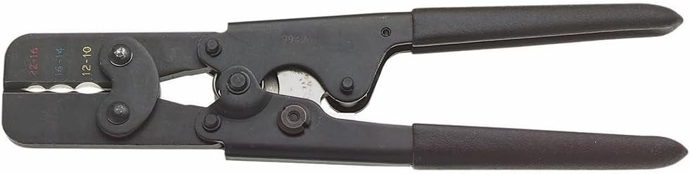 Klein Tools T1715 Insulated Crimper, Made in USA, Full Cycle Ratcheting, Insulated Terminals in Wires 22-16, 16-14, 12-10