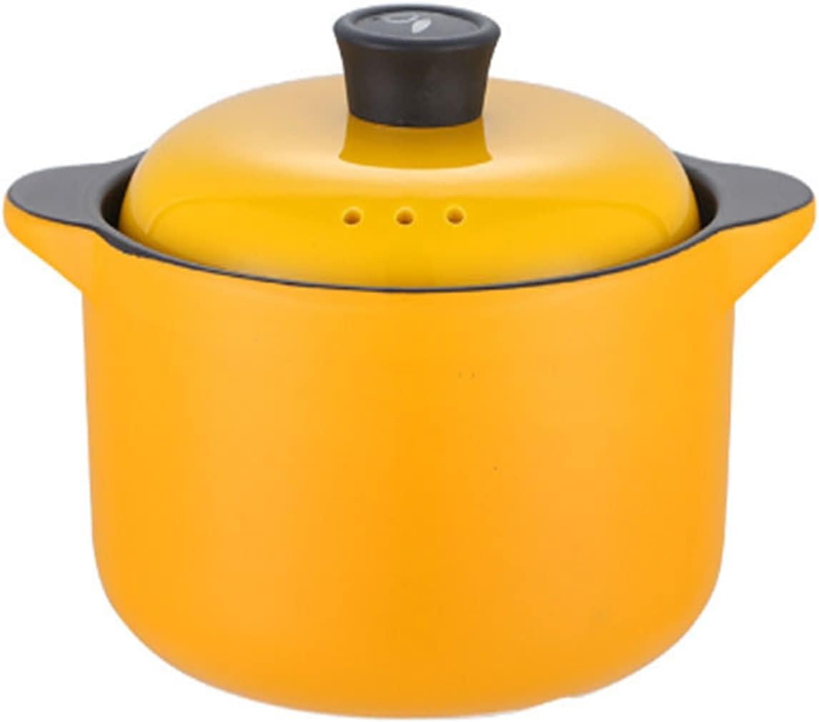 Soup Pot Ceramic Casserole Red Round Cooking Soup Pot Household Kitchen Appliance Frying Pan