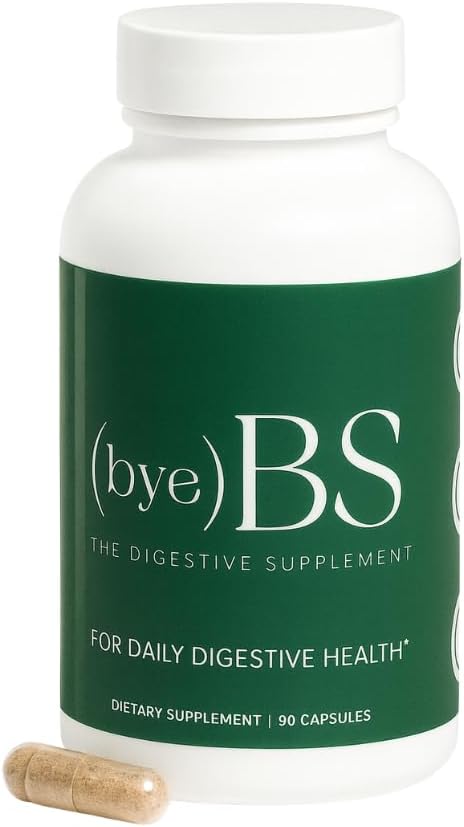 Digestive Support Supplement – Psyllium Husk, Slippery Elm, Peppermint Extract & L-Glutamine – Gut Health, Bloating & Constipation Support, Intestinal Lining & Bowel Function