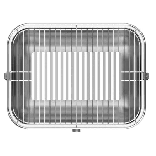 BBQ Dragon Zephyr charcoal grill 10-in W Silver Charcoal Grill BBQD550