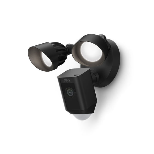 Ring Floodlight Cam Wired Plus - Smart Security Video Camera with 2 Motion-Activated LED Floodlights, 2-Way Talk, Color Night Vision, Black B08F6DWKQP