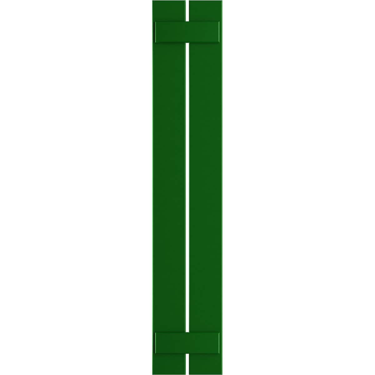 Ekena Millwork 11.25-in W x 58-in H Viridian Green Board and batten Spaced Exterior Shutters ( 2 -Pack )