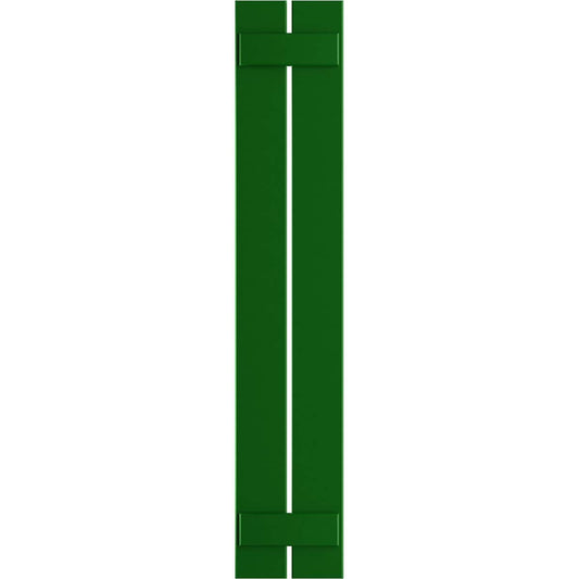 Ekena Millwork 11.25-in W x 58-in H Viridian Green Board and batten Spaced Exterior Shutters ( 2 -Pack )