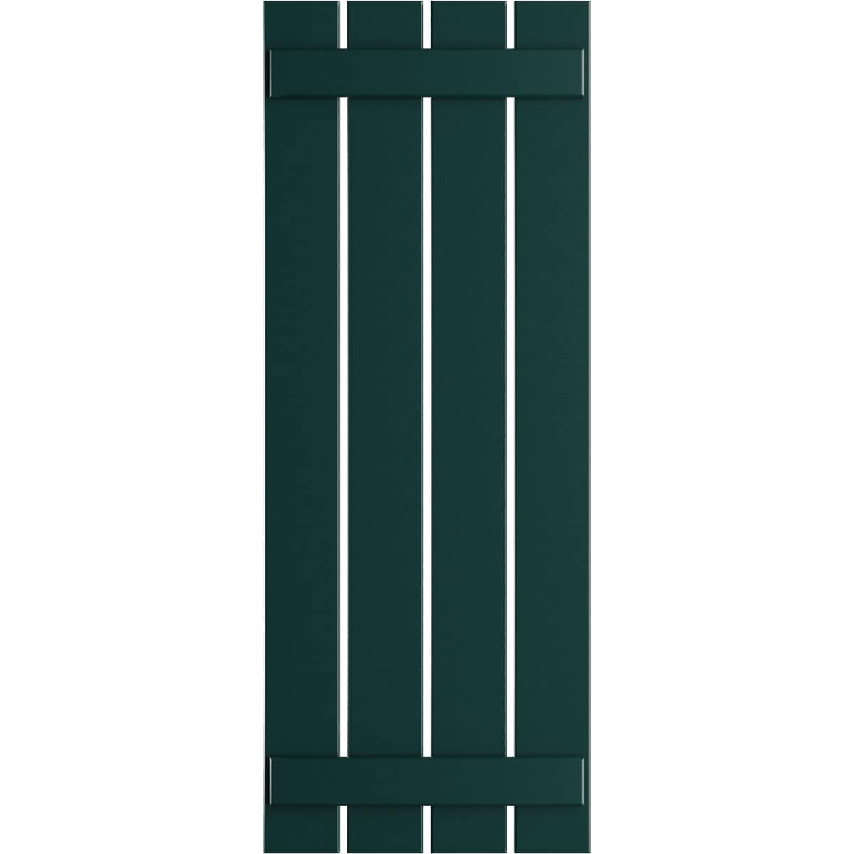 Ekena Millwork 23-in W x 32-in H Thermal Green Board and batten Spaced Exterior Shutters ( 2 -Pack )