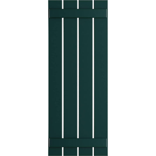 Ekena Millwork 23-in W x 32-in H Thermal Green Board and batten Spaced Exterior Shutters ( 2 -Pack )