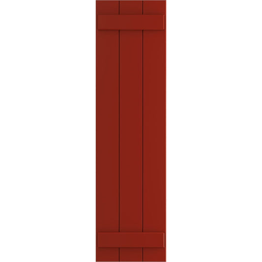Ekena Millwork 16.125-in W x 54-in H Fire Red Board and batten Exterior Shutters ( 2 -Pack )