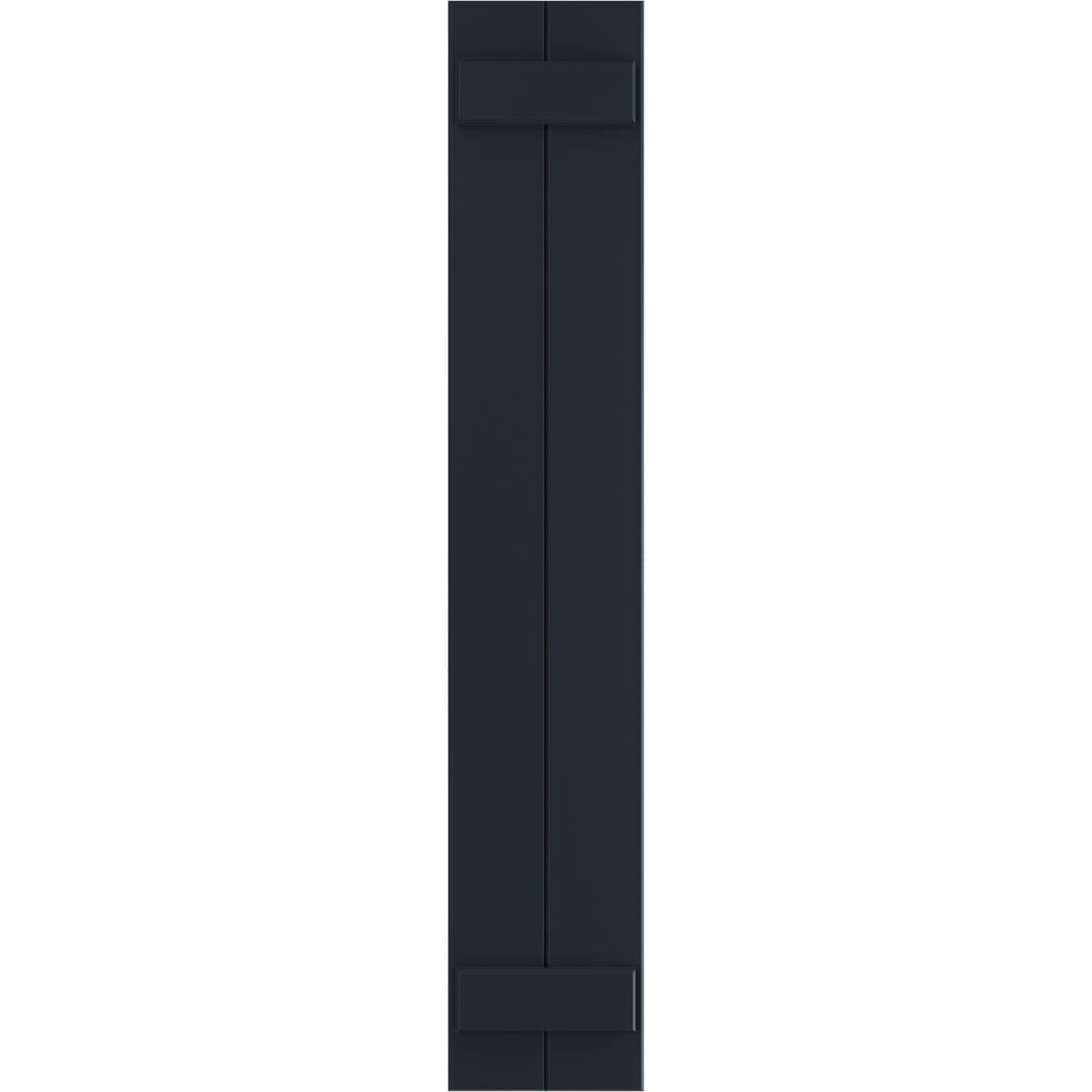 Ekena Millwork 10.75-in W x 75-in H Starless Night Blue Board and batten Exterior Shutters ( 2 -Pack )
