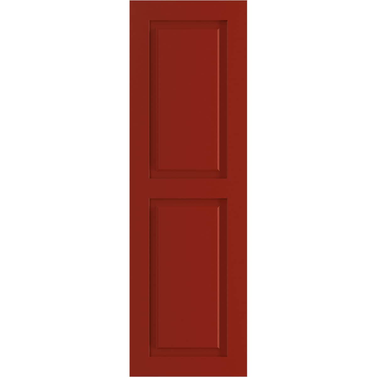 Ekena Millwork 12-in W x 75-in H Fire Red Raised panel Exterior Shutters ( 2 -Pack )