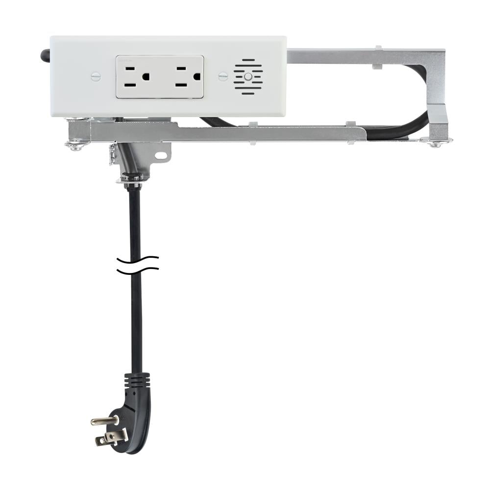 Docking Drawer Blade 15-Amp 120/125-volt Tamper Resistant Residential/Commercial Duplex Outlet with Wall Plate, White 1514-160W