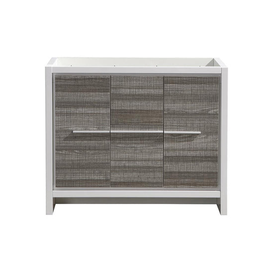 Fresca Allier Rio 40-in Ash Gray Bathroom Vanity Base Cabinet without Top