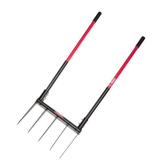 Bully Tools Fixed 5-Tine Long-handle Cultivator 92627
