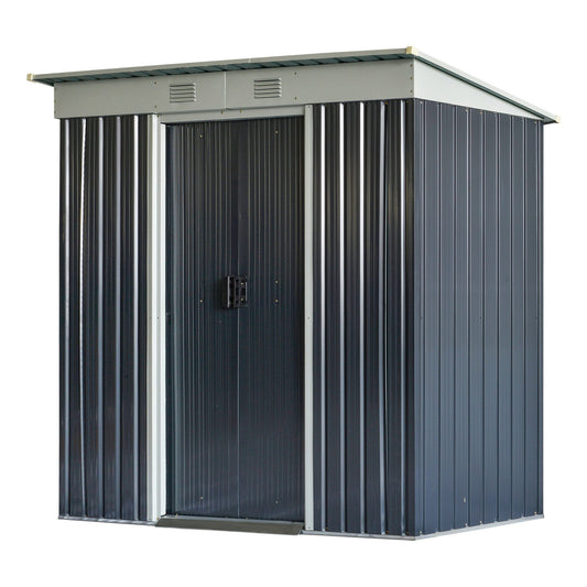 Outsunny Vinyl-coated steel Metal Storage Shed