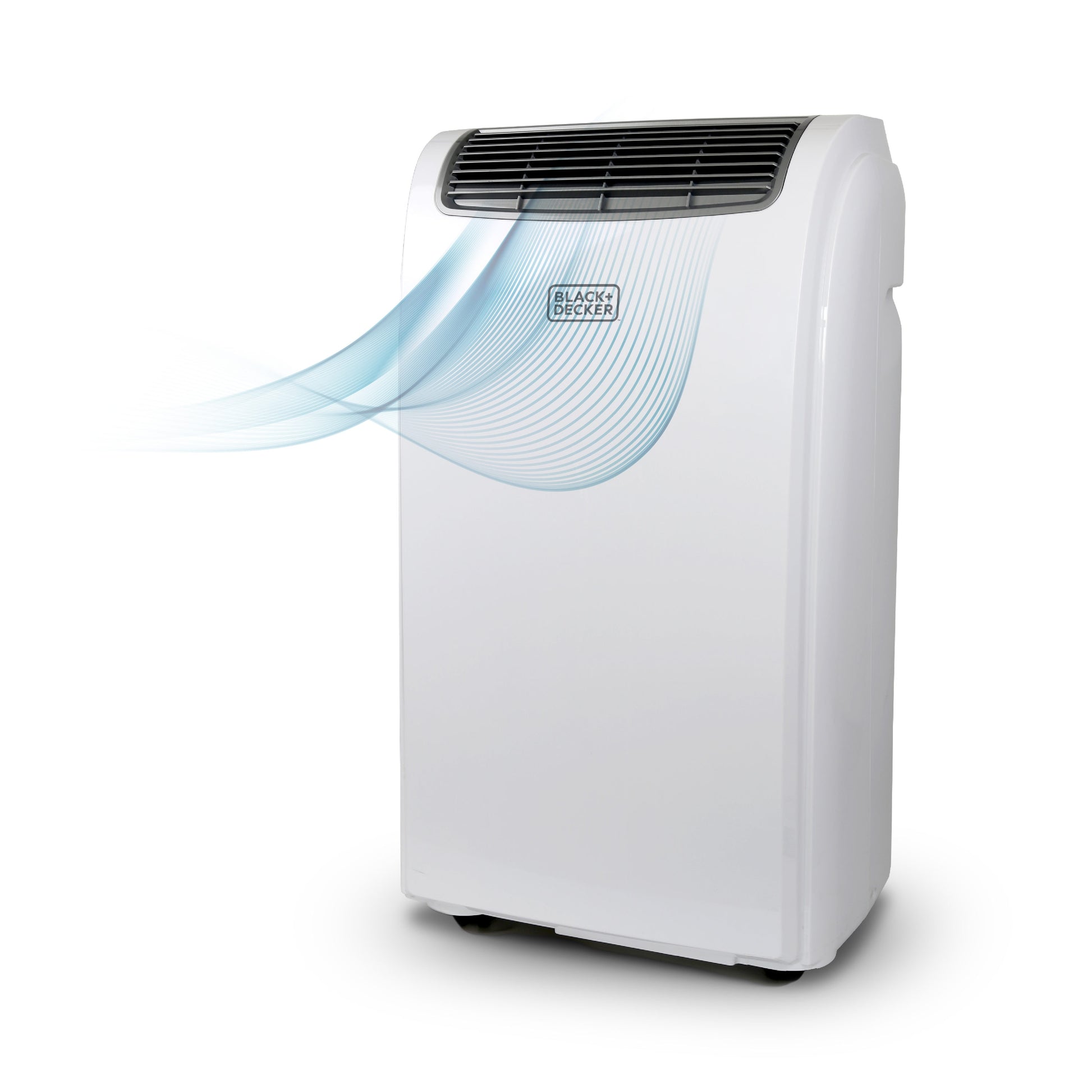 BLACK+DECKER 6000-BTU DOE 115-Volt White Vented Portable Air Conditioner Cools Under 299 Sq Ft BPT06WTB