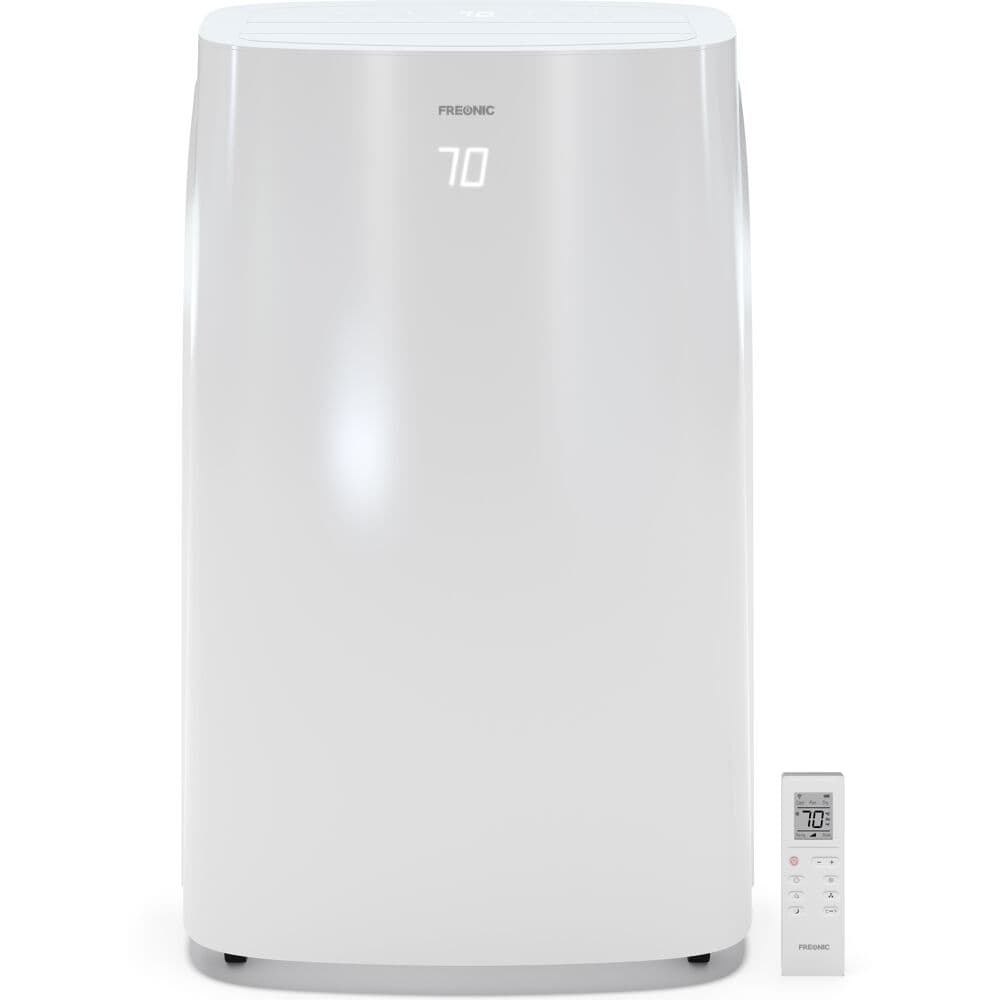 Freonic 8000-BTU DOE (115-Volt) White Vented Portable Air Conditioner with Remote Cools 400-sq ft FHCP081AKR