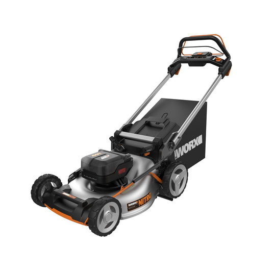 WORX Nitro Power Share 40-volt 21-in Cordless Self-propelled Lawn Mower 5 Ah (2-Batteries and Charger Included) WG753