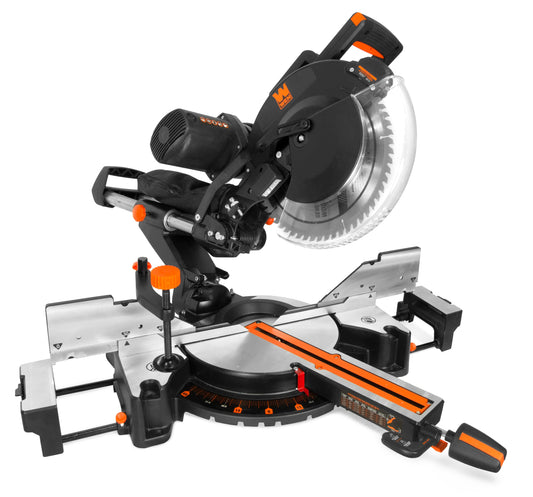 WEN 12-in 15-Amp Dual Bevel Sliding Compound Corded Miter Saw with Laser Guide MM1214T