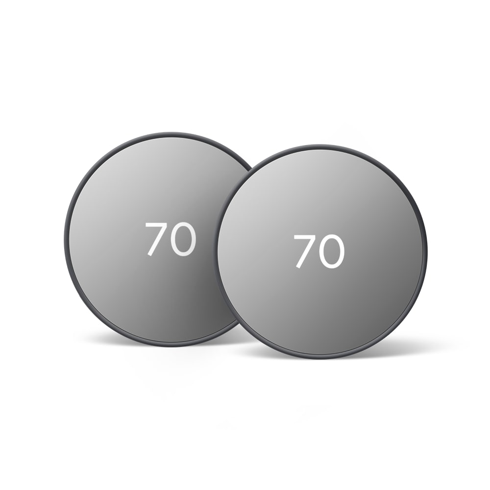 Google NEST SMART THERMOSTAT 2-Pack (CHARCOAL) THERMOCHARX2