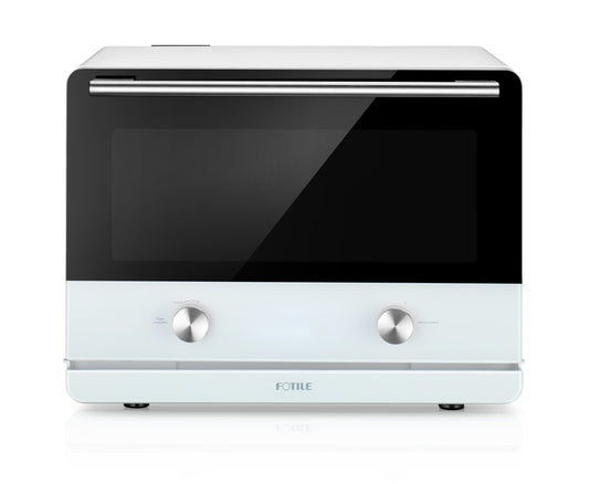 FOTILE ChefCubii 4-In-1 Steam Air Fryer Food Dehydrator 6-Slice White Convection Toaster Oven Automatic Shut-off (1550-Watt) HYZK26-E1