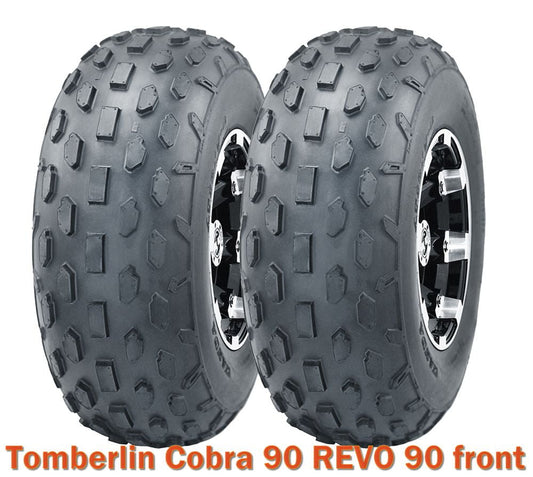 2 WANDA Sport ATV tires 19x7-8 19x7x8 fit Tomberlin Cobra 90 REVO 90 front