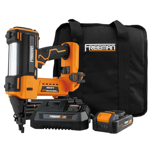 FREEMAN 20-Volt 2-in 18-Gauge Cordless Brad Nailer (Battery & Charger Included) PE20VBR50