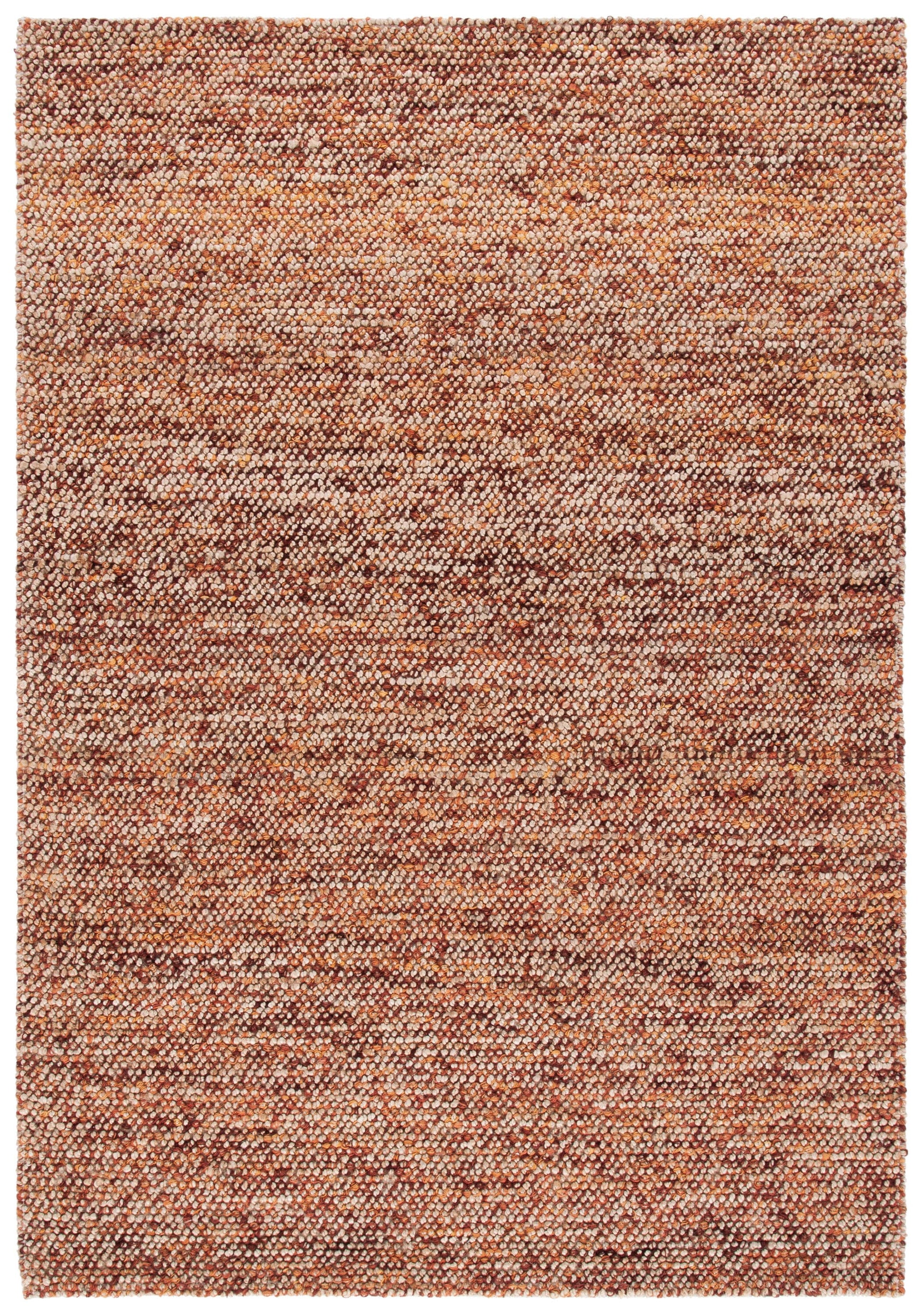 Safavieh Bohemian Maricica 6 x 9 (ft) Jute Natural/Rust Rectangular Indoor Distressed/Overdyed Farmhouse/Cottage Area rug