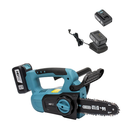 Henx 20-volt 8-in Battery 4 Amp 4 Ah Chainsaw (Battery and Charger Included) H20LJ08