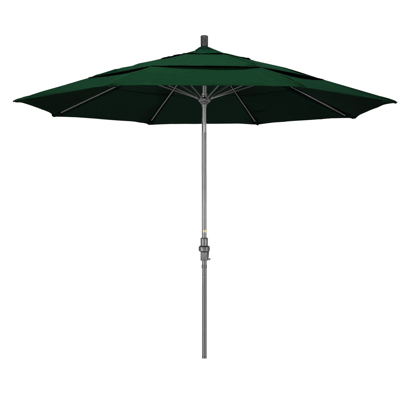 California Umbrella 11-ft Aluminum Green Auto-tilt Market Patio Umbrella