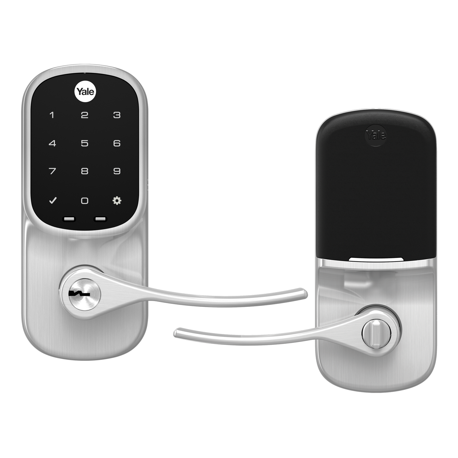 Yale Assure Lever Electronic Satin Nickel Electronic Handle Touchscreen Keypad R-YRL226-NR-619