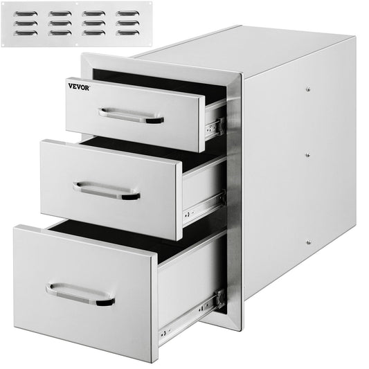 VEVOR Outdoor Kitchen Pull-Out Drawer 14-in W x 23.1-in D x 20.3-in H Outdoor Kitchen Cabinet 20.25X14YC3CBXGCTV0