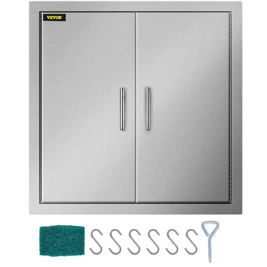 VEVOR 31 x 31-IN BBQ Door Built-In Grill Cabinet Double Doors 31YC304BXGBBQSCGMV0