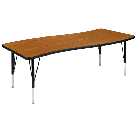 Flash Furniture Wren Oak Rectangular Kid's Play Table