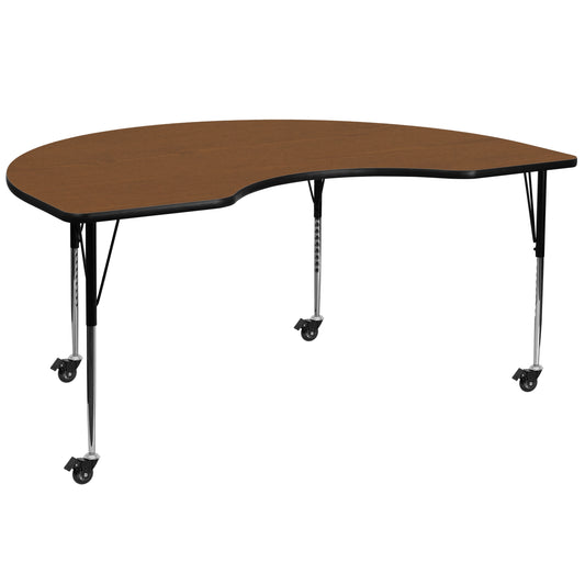 Flash Furniture Wren Oak Half-round Kid's Play Table