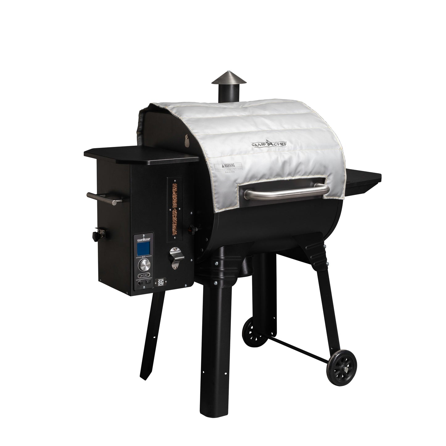 Camp Chef Insulated Blanket 25-in W x 40-in H Silver Pellet Grill Cover PG24BLKL
