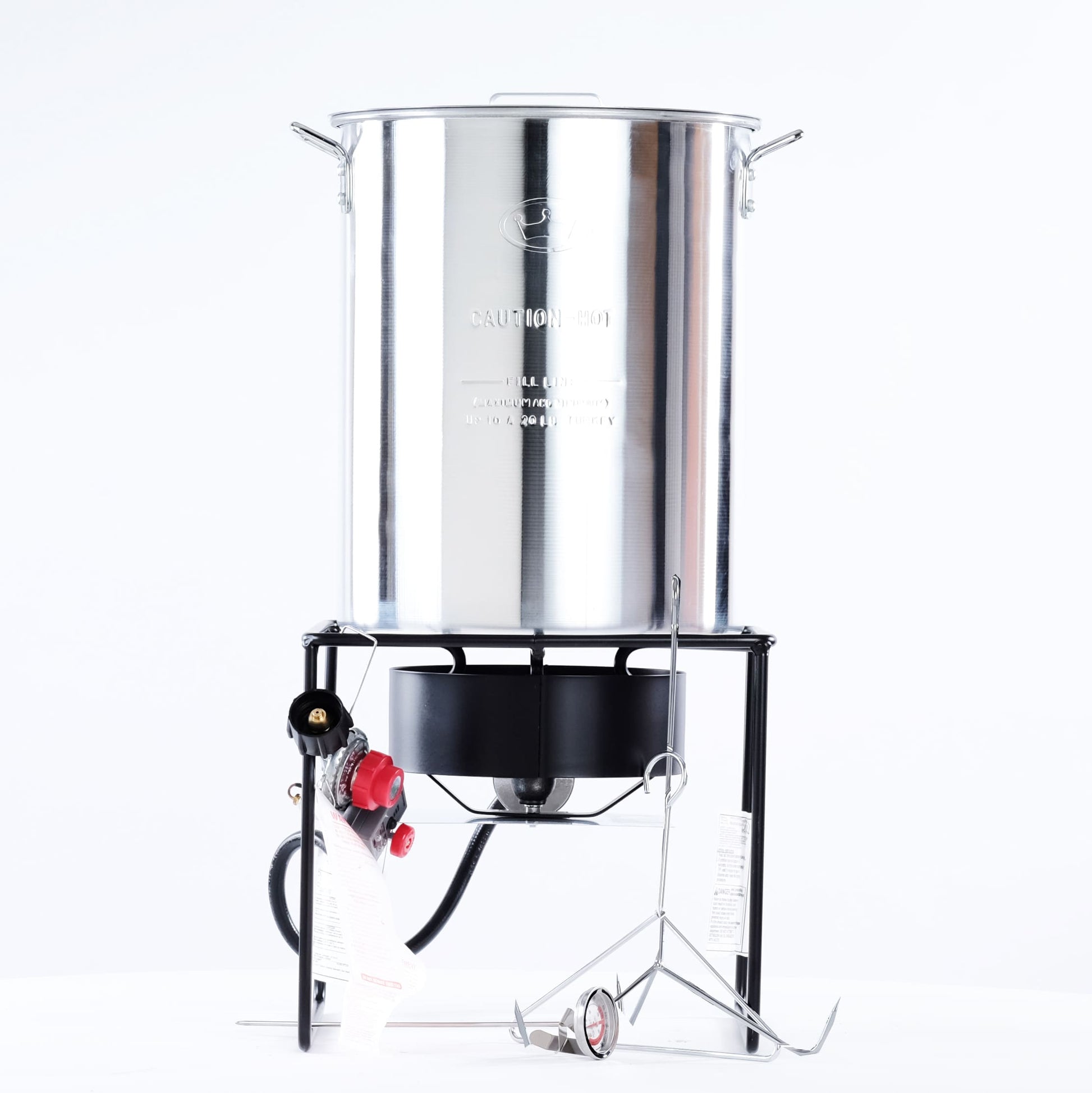 King Kooker Portable Propane Turkey Fryer 29-Quart Ignition Gas Turkey Fryer SS12RTF