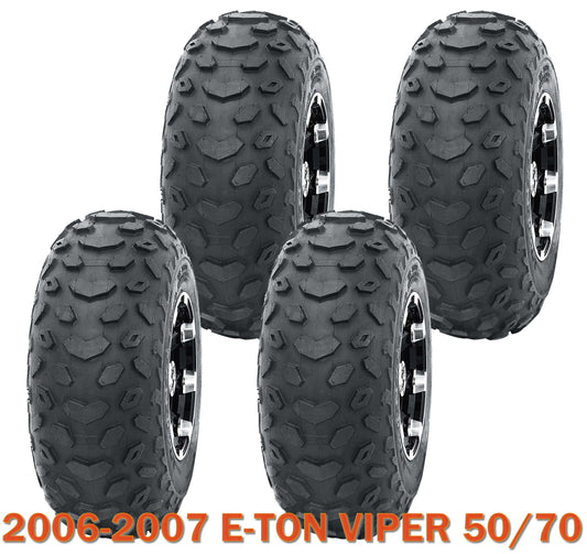 Set 4 WANDA Go Kart Tires 145/70-6 145x70x6 fit for 2006-2007 E-TON VIPER 50/70