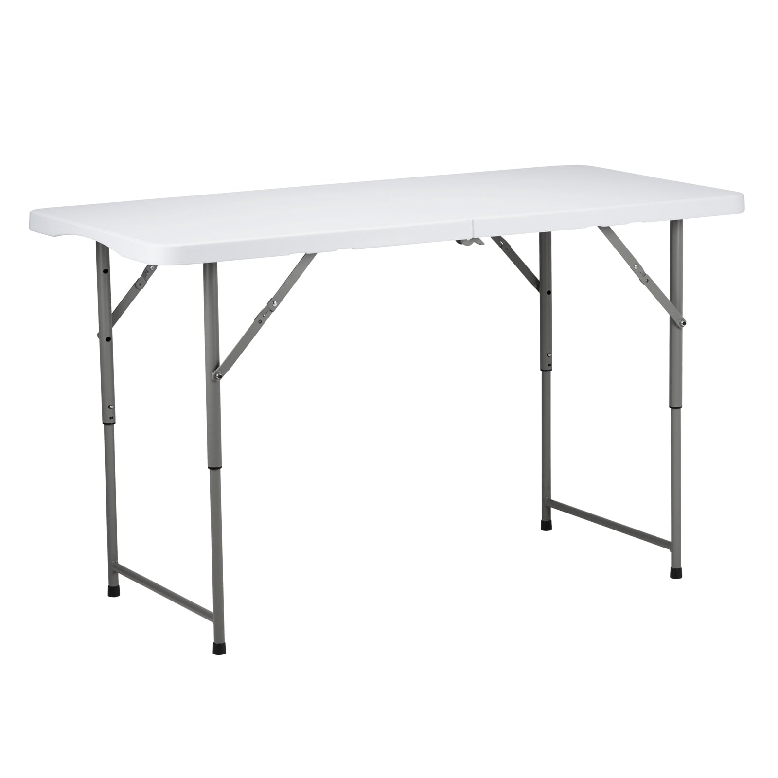 4ft Foldable Lift Patio Plastic Table, White