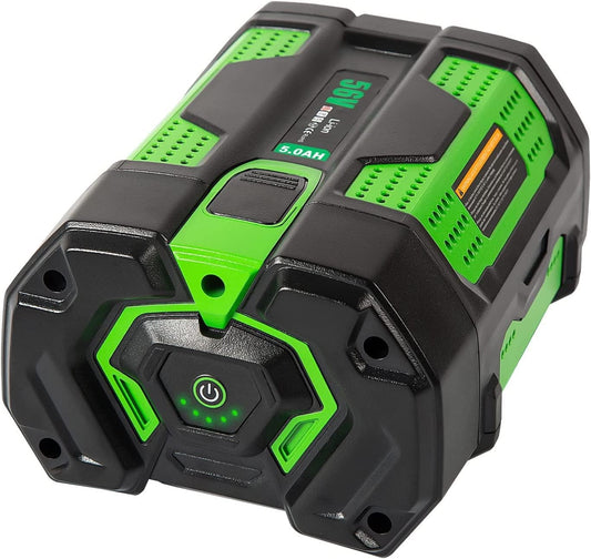 5 .0 Ah Battery Replacement for EGO 56v Battery (Green)