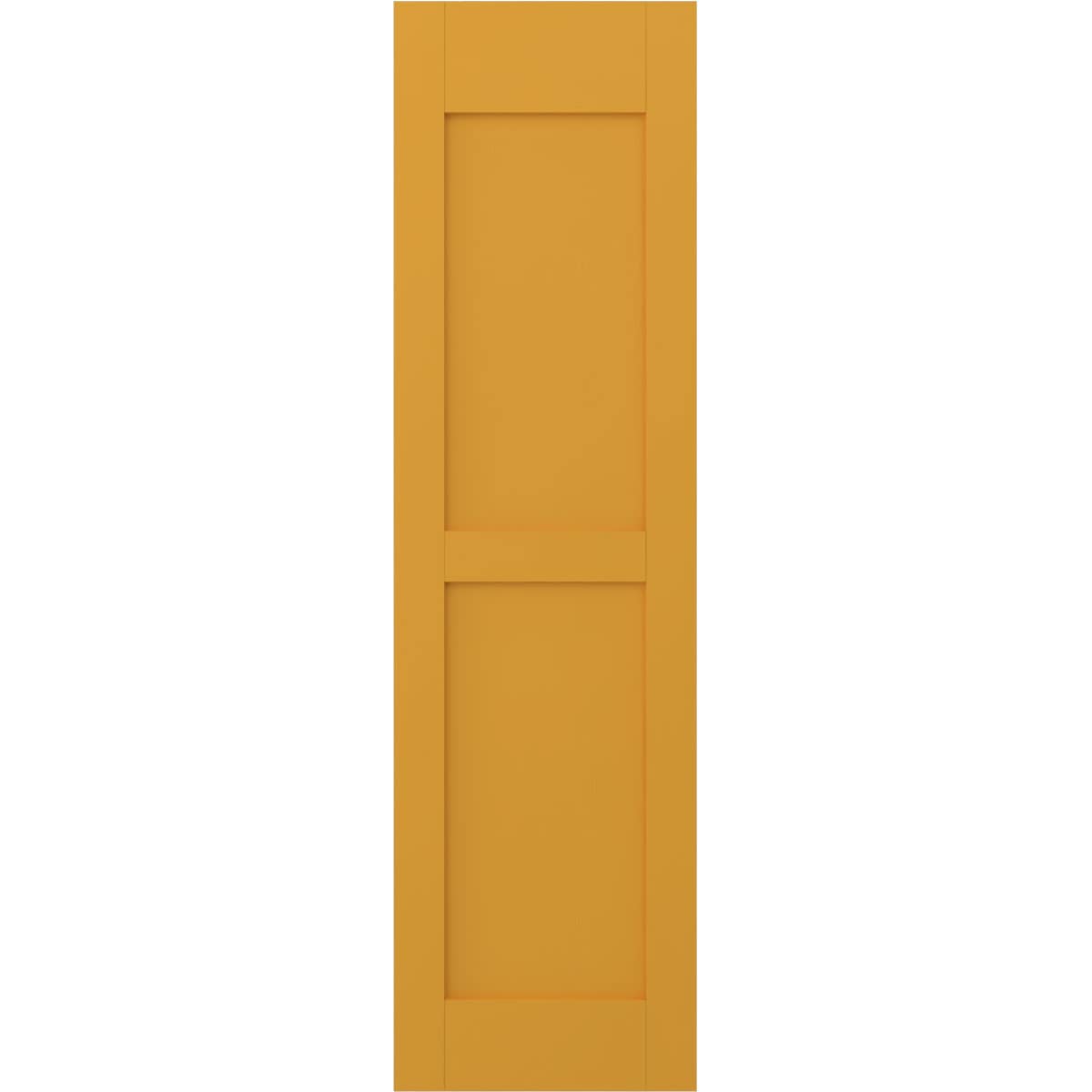 Ekena Millwork 18-in W x 78-in H Turmeric Paintable/Stainable Flat panel Wood Exterior Shutters ( 2 -Pack )