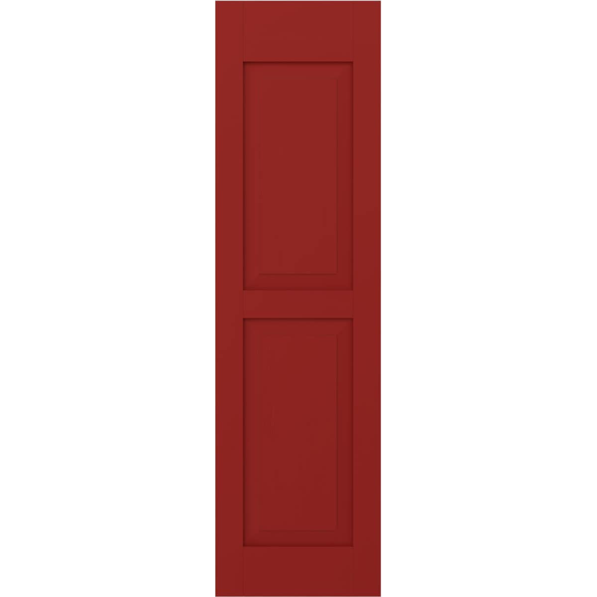 Ekena Millwork 15-in W x 79-in H Fire Red Raised panel Wood Exterior Shutters ( 2 -Pack )