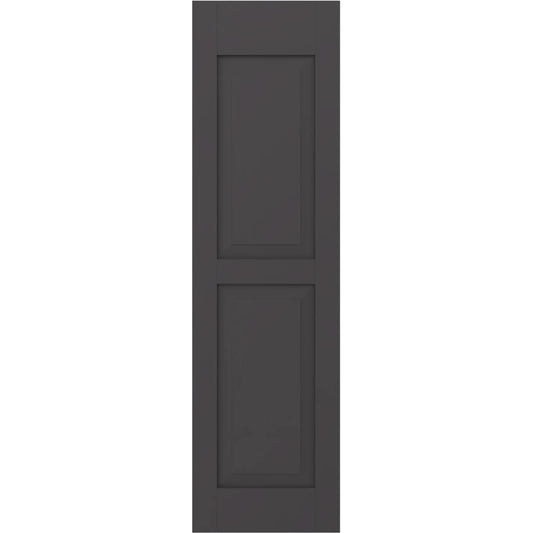 Ekena Millwork 15-in W x 78-in H Shadow Mountain Raised panel Wood Exterior Shutters ( 2 -Pack )