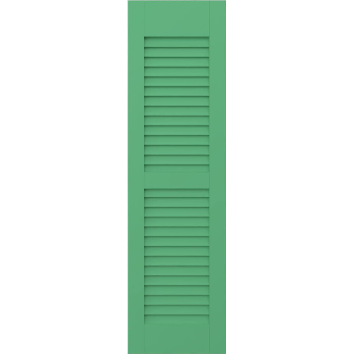 Ekena Millwork 18-in W x 78-in H Lily Pads Paintable/Stainable Louvered Wood Exterior Shutters ( 2 -Pack )