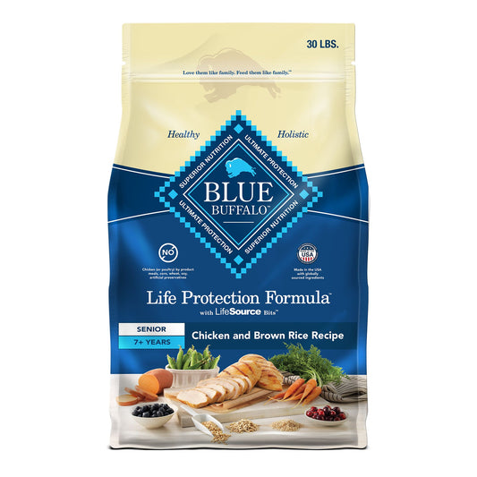 Blue Buffalo® Life Protection Formula&trade; Senior 7+ Dry Dog Food - Chicken & Brown Rice 5 Lb