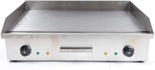 Commercial Electric Griddle 110V 4400W Electric Flat Top Griddle Non-Stick Teppanyaki Grill, 29'' x 16'' Cooking Plate, Stainless Steel Restaurant Electric Countertop Griddle Tabletop Grill