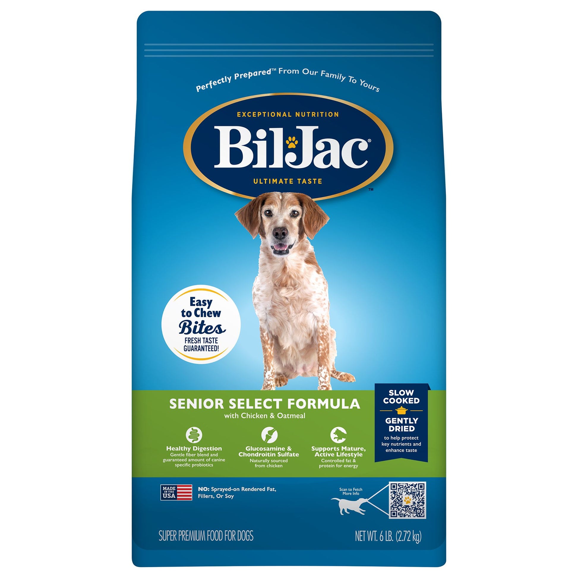 Bil-Jac® Senior Select Formula Senior Dry Dog Food - Chicken & Oatmeal 30 Lb