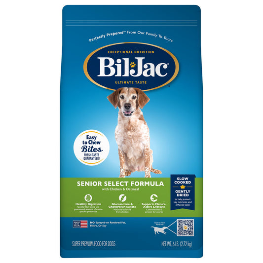Bil-Jac® Senior Select Formula Senior Dry Dog Food - Chicken & Oatmeal 30 Lb