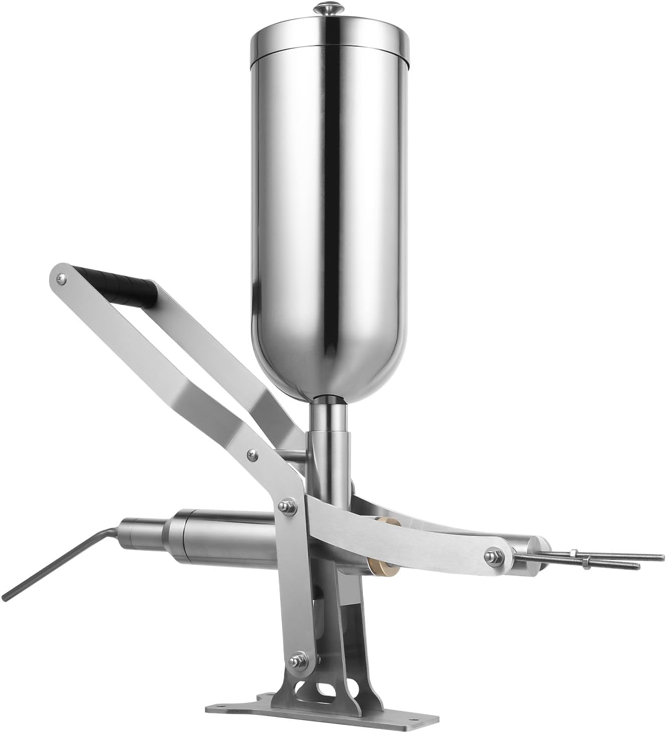 Stainless Steel Donut Filling Machine, 5L Donut Filler Machine with 4 Anti-drip Filling Nozzles for Cream Filling Jam Filling Paste Filling for Kitchen Restaurant