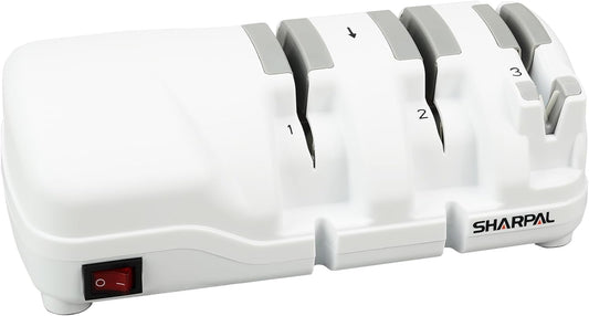 SHARPAL 198H Electric Knife Sharpener, Premium Durable Monocrystalline Diamond Wheels, Professional Knife Sharpening for All Knives–Japanese, Chef's, and Pocket Knives, Quick & Effortless Razor-Sharp