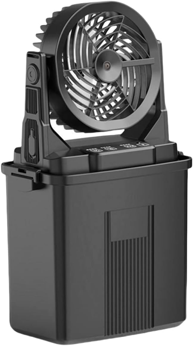 20000mAh Rechargeable Misting Fan with 3 Hole Air Cooling for Outdoor Camping and Air Circulation