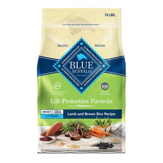 Blue Buffalo® Life Protection Formula&trade; Small Breed Adult Dry Dog Food - Lamb & Brown Rice 5 Lb